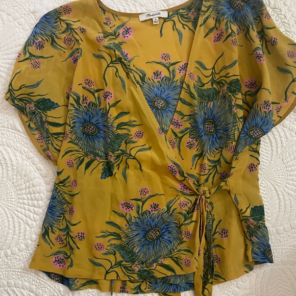 Madewell Wrap Top - Picture 1 of 4
